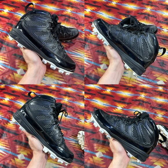 Nike Air Jordan IX 9 MCS RE2PECT Black Cleats AA1264-011 Derek Jeter Men’s Sz 7 main image 8
